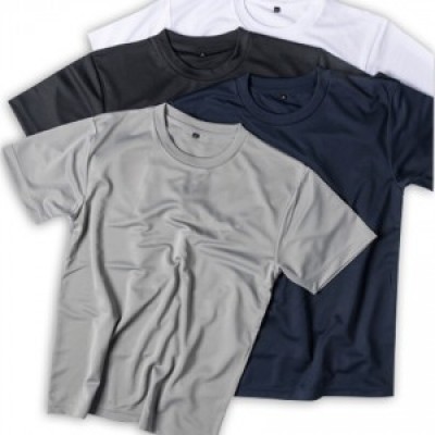 SKT027 custom-made clean short-sleeved T-shirt quick-drying design Round neck short-sleeved T-shirt short-sleeved T-shirt supplier 45 degree